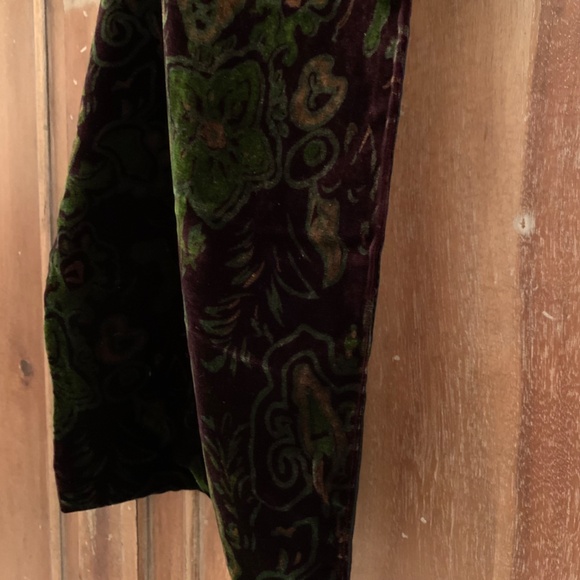 Vintage Elaine Gold For Collection XIIX LTD Rayon/ Silk Velvet Scarf - Picture 11 of 13